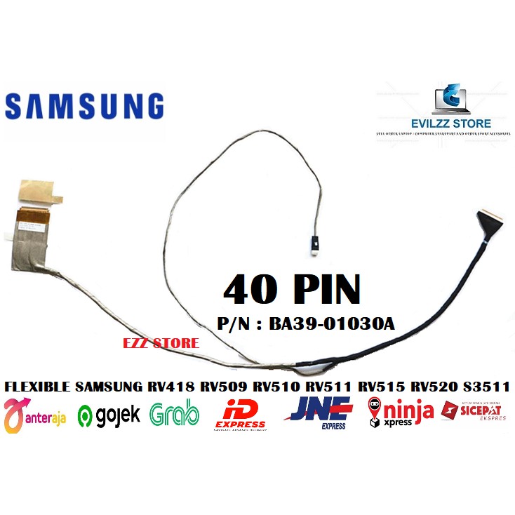 สายเคเบิลแบบยืดหยุ่น SAMSUNG RV418 RV509 RV510 RV511 RV515 RV520 S3511 BA39-01030A BA59-00839A 40PIN
