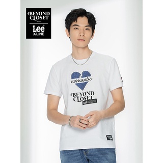 สินค้าใหม่ Lee2022 ฤดูใบไม้ผลิและฤดูร้อนใหม่มาตรฐาน multicolor เสื้อยืดแขนสั้นผู้ชาย LMT000042 สีขาว