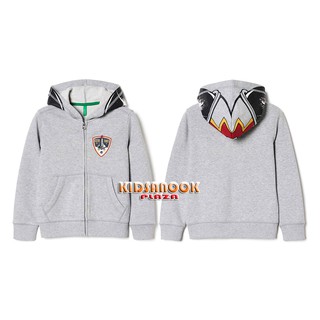 [แท้]BNT55 เสื้อแจ็กเก็ต เสื้อกันหนาว Benetton รุ่น Printed Hoodie (สำหรับเด็กอายุ 1 ปี) ซิปหน้า