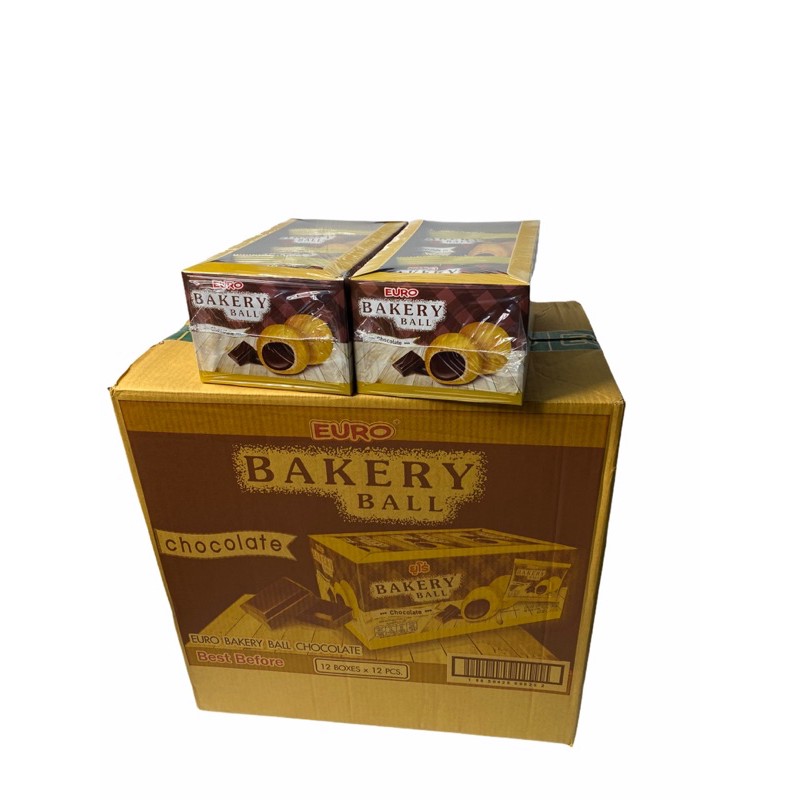 EURO BAKERY BALL CHOCOLATE 1ลัง/บรรจุ12กล่อง/144ชิ้น ราคาส่ง ยกลัง สินค้าพร้อมส่ง!!