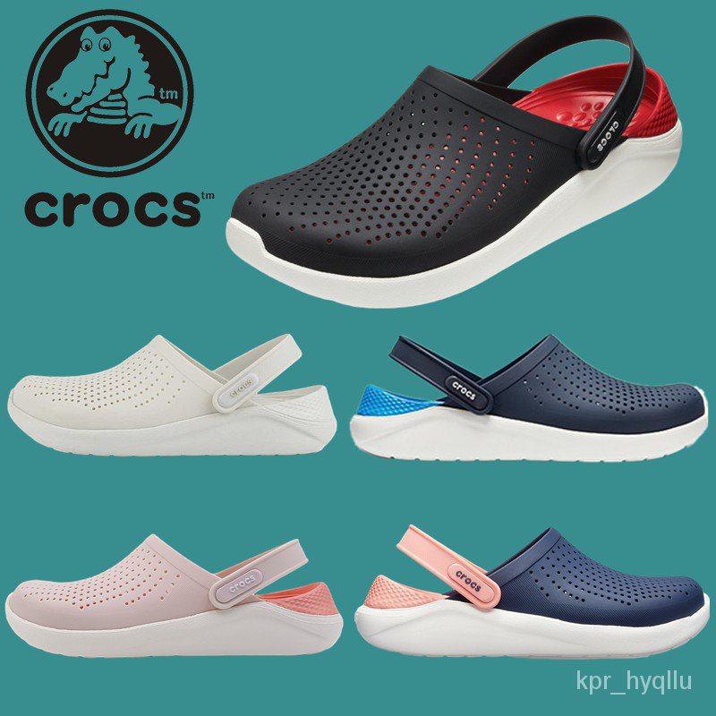 Crocs LiteRide Clog แท้ หิ้วนอก ถูกกว่าshop Crocs Literide Clog Original 100% Unisex Basic Crocs shoes 0ROO