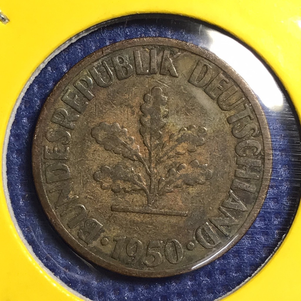 No.15483 ปี1950 เยอรมัน 10 PFENNIG เหรียญสะสม เหรียญต่างประเทศ เหรียญเก่า หายาก ราคาถูก