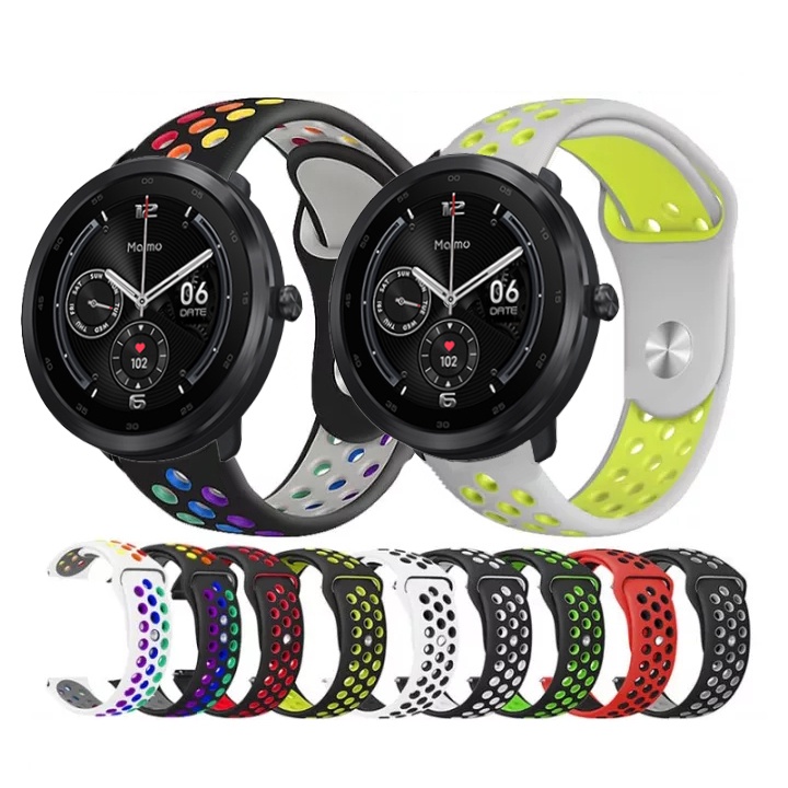 สายนาฬิกาข้อมือซิลิโคน สองสี สําหรับ Maimo Watch R&Flow Smartwatch Band