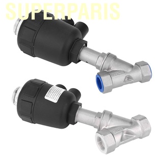 Superparis Angle Seat Valve Air Actuated Thread วาล์วพลาสติกแบบหนาสําหรับเชื่อมต่ออากาศ