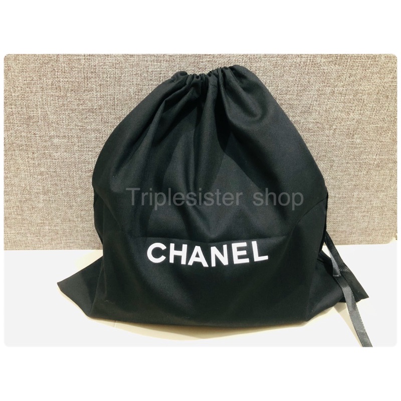 ถุงผ้า Chanel  💯 หูรูด พร้อมส่ง เก็บกระเป๋า กันฝุ่น จัดระเบียบ