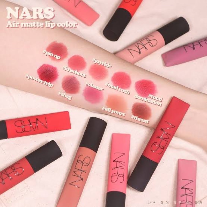 แท้💯 ลิป NARS air matte lip color 7.5ml สี Joyride, Gipsy, Shag, Surrender