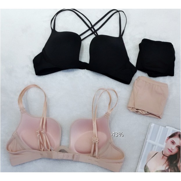 BS 1928 AI3 - BRA DFR SET PANTIES PUSH UP พร้อมโฟมและสายไฟ