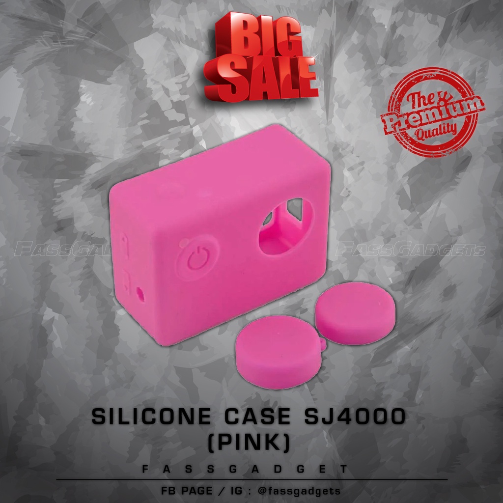 SILICONE CASE SJ4000 CAM (สีชมพู)