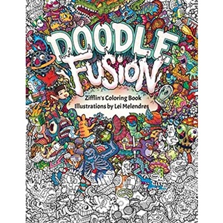 Doodle Fusion : Zifflins Coloring Book (Zifflins Coloring Book) (CLR CSM) หนังสือภาษาอังกฤษมือ1(New) ส่งจากไทย