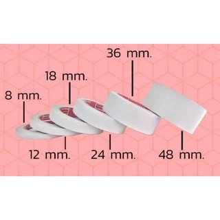 (20หลา) เทปเยื่อกาว 2หน้า แบบบาง ขนาด 12 18 24 mm. Matrix Nuvo เทปเยื่อกาวสองหน้า กาว 2 หน้า