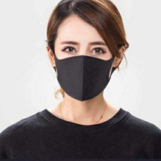 Mask สีดำ หน้ากาก กัน PM2.5 ผู้ใหญ่ แบบซักได้ผ้าหนาอย่างดี