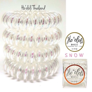 🔥พร้อมส่ง🔥 ❄สี SNOW❄ ยางรัดผมเพื่อสุขภาพ Ho`ololi (โฮโอโลลี่)