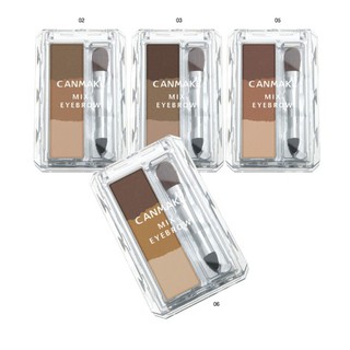 SALE 12.12 CHANEL2HAND เขียนคิ้ว CANMAKE Mix Eyebrow เขียนคิ้วฝุ่น 3 สีในตลับเดียว พาเลทเขียนคิ้ว แปรง