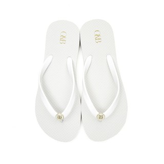 O&amp;B รองเท้าแตะ Malibu flip flop in Sexy white