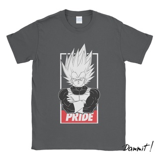 ผ้าฝ้ายคอกลมเสื้อยืด พิมพ์ลาย Dragon Ball Vegeta Pride Dammit90s สําหรับผู้ชายfrom S-4XL