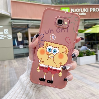 สําหรับ Samsung Galaxy J4 Plus 2018 J4 Prime เคสการ์ตูนน่ารัก สพันจ์บอน เคสยางนิ่ม เต็มเลนส์ ฝาหลัง ป้องกันกล้อง เคสกันกระแทก