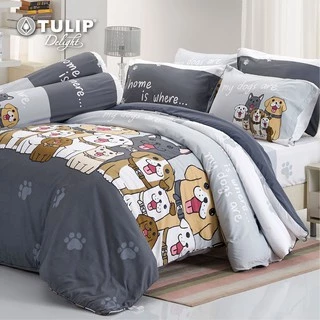 TULIP Delight หมาจ๋า DLC044 ลิขสิทธิ์แท้หมาจ๋า ชุดผ้าปูที่นอน ผ้าห่ม ผ้านวม พิมพ์ลายการ์ตูน ให้สัมผัสนุ่ม