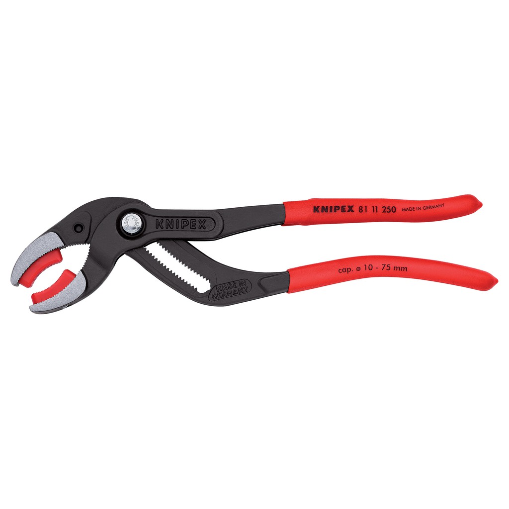 KNIPEX Siphon & Connector Pliers 250 mm คีมแบบคอห่านและคีมเชื่อมต่อ 250 มม. รุ่น 8111250