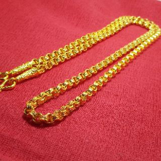 สร้อยทองไมคร่อนลายท่าโร่คู่  หนัก 2 บาท