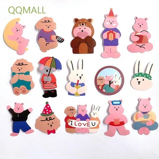 Qqmall สติ๊กเกอร์ลายหมีน่ารักสําหรับตกแต่งสมุดไดอารี่ 50ชิ้น/ล็อต