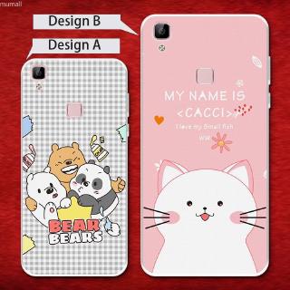 เคสโทรศัพท์มือถือลายหมีสําหรับ Vivo V 3 Max V 5 S V 5 Lite X 9x9 S V 7 V 9 Y 85x20 X 21x23 Plusเคสซิลิโคนนิ่ม