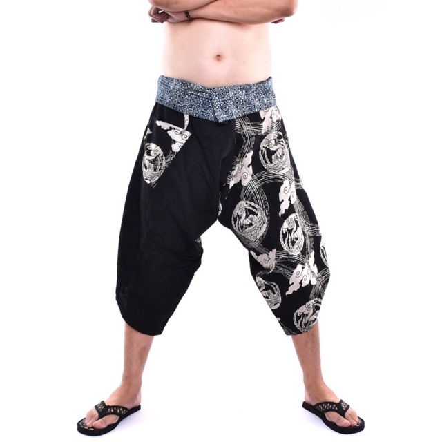 Samurai pants (tie)กางเกงซามูไรเอวผูก