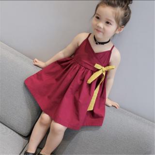 2021✿พร้อมส่ง เกาหลีฤดูร้อนใหม่สาวชุดสีทึบ