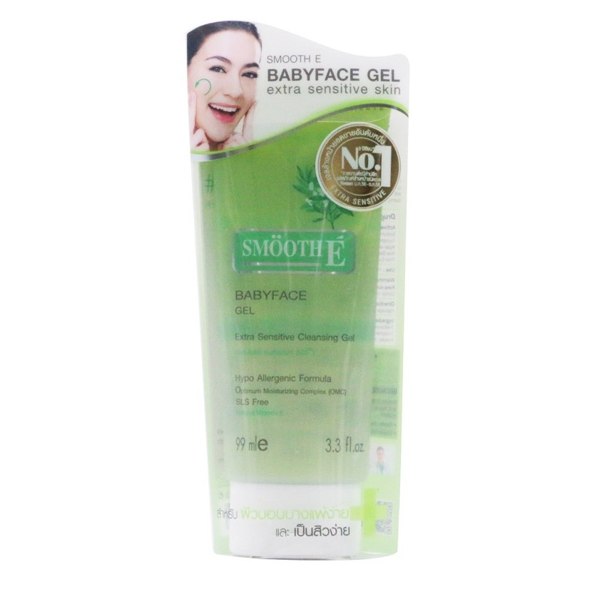 Smooth E Babyface Gel 99มล สมูทอี เบบี้เฟส เจล เจลล้างหน้าสูตรอ่อนโยน ผิวบอบบางเเพ้ง่าย ราคา ถูกที่สุด ดีลบีเคเค แกลเลอรีภาพที่ 9