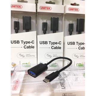 Unitek Cable USB Type-C To USB/F Y-C476BK แปลง Type C เป็น USB