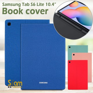 Book Cover มีรางปากกา เคส Samsung Galaxy Tab S6 Lite 10.4 P610   P615 [ส่งจากไทย]