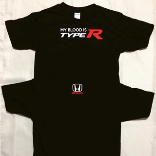 เสื้อยืดผ้าฝ้าย เสื้อยืด ลายรถยนต์ Honda (7319)