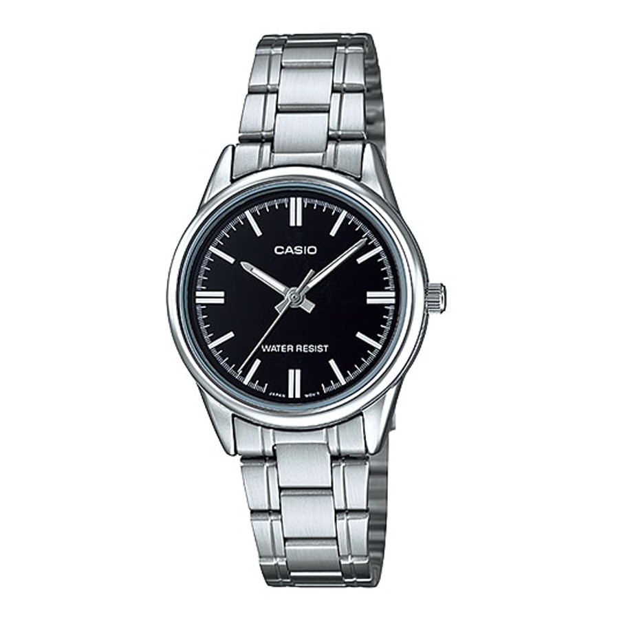 Casio Standard นาฬิกาข้อมือผู้หญิง สายสเตนเลส รุ่น LTP-V005D,LTP-V005D-1A - สีเงิน