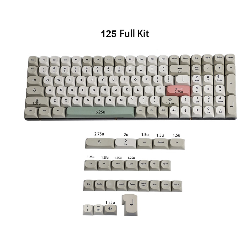 125 MA Dye Sub 9009 Retro PBT Keycap For MX Mechanical Keyboard Filco Ducky  104 TKL 61 KBD75 Kira96 YMD96 GK64 Tada68 ID | Shopee Thailand