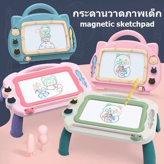 กระดานแม่เหล็ก 4 สี เขียนได้ ลบได้ (มีให้เลือก 2 แบบ ขนาดกลาง และขนาดใหญ่)