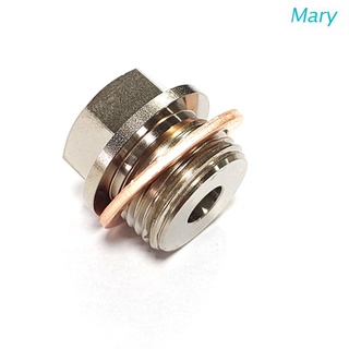 Mary อะแดปเตอร์เกจวัดอุณหภูมิน้ํามัน NPT ตัวผู้ เป็น M18x1.5 ตัวเมีย 1/8 นิ้ว