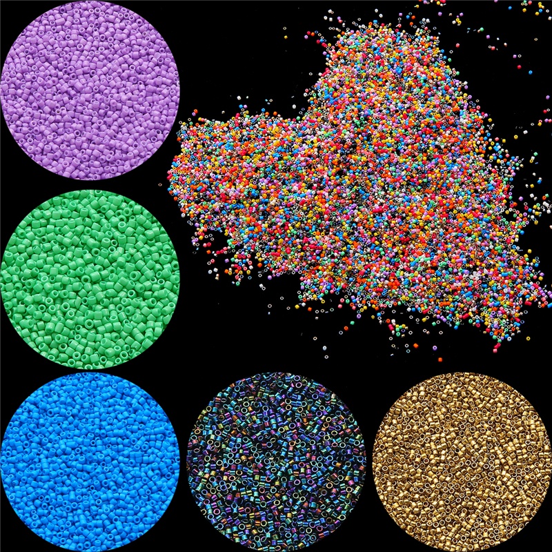 1900 ชิ้น 2 มิลลิเมตรลูกปัดแก้วทึบแสงสีทึบ Seedbeads สําหรับ Diy เครื่องประดับทําด้วยมือผู้หญิงโบฮีเมียสไตล์สร้อยข้อมือสร้อยคอ Accessorie