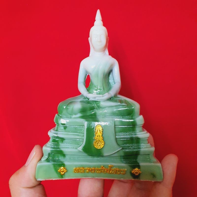 หลวงพ่อโสธรเนื้อเรซิ่นสีหินอ่อนขนาดหน้าตัก 3 นิ้ว