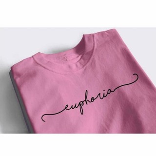 เสื้อสีขาว - EUPHORIA พิมพ์บน Highquality ทํา Unisex Tshirt COD