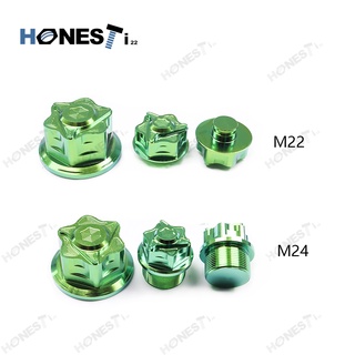 Honesti22 Gr5 Titanium alloy center nuts M22/M24 Suzuki R150/Honda Rs150.