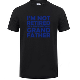 เสื้อยืดแขนสั้น พิมพ์ลาย Im Not Retired Im A Professional Grandpa Idea Grandfather เหมาะกับของขวัญ สําหรับผู้ชาย