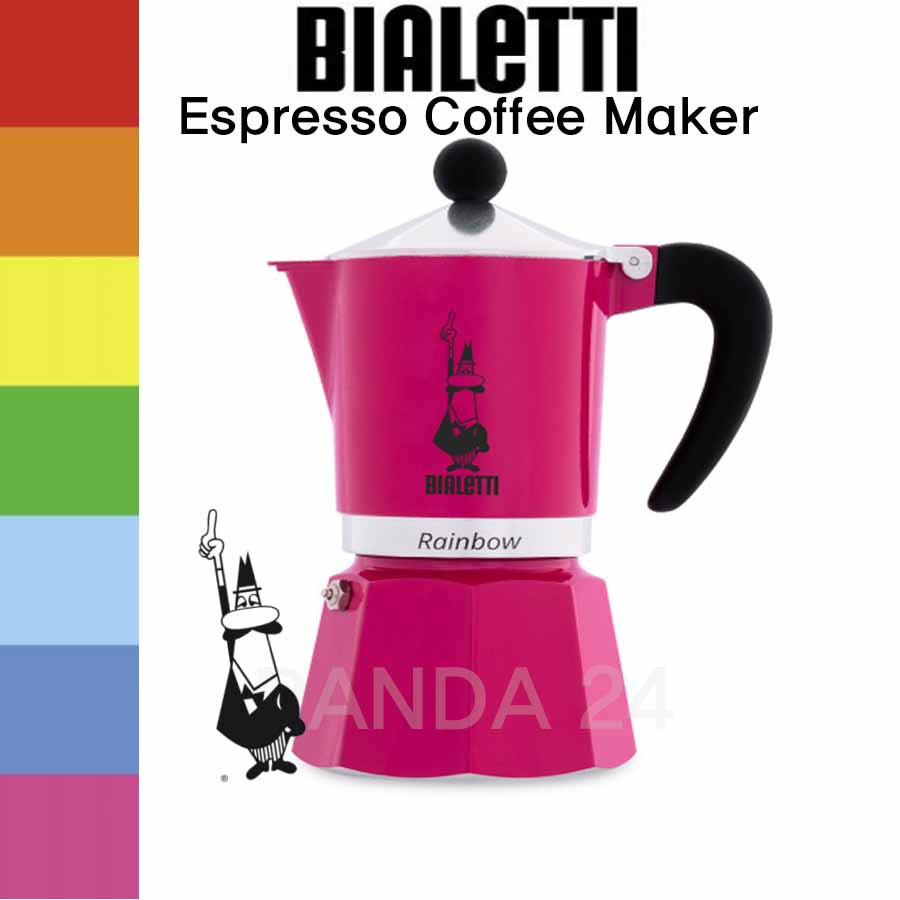 [BIALETTI] Fucsia_Moka Express Stovetop Espresso Maker 1 Cup, 3Cup /  Home Appliances . Small Kitchen Appliances . Coffee Machines and Accessories