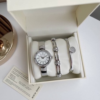 👑ผ่อน0%~แท้100%👑 นาฬิกาข้อมือ Anne Klein Womens Premium Crystal Accented Watch and Bracelet Set