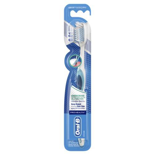 OralB Superthin BCD XS แปรงสีฟัน ซุปเปอร์ติน 4 แพ็ค p&g (คละสี)