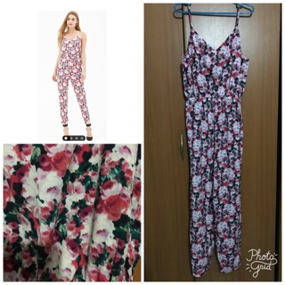 Forever21 jumpsuit สายเดี่ยวเอวยางยืด ปลายขาจั๊ม สวยหวานค่า ใส่ 2 ครั้งมั้ง สภาพดีมาก