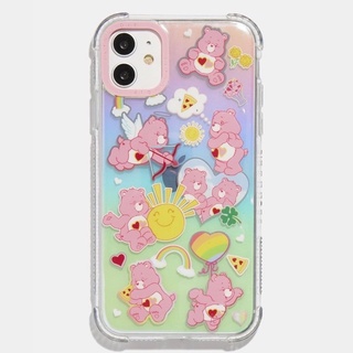 ✨ พร้อมส่ง ✨ Care Bears x Skinnydip Love-a-Lot Shock Case (ลิขสิทธิ์แท้ 100%) เคสแคร์แบร์โฮโลแกรม*