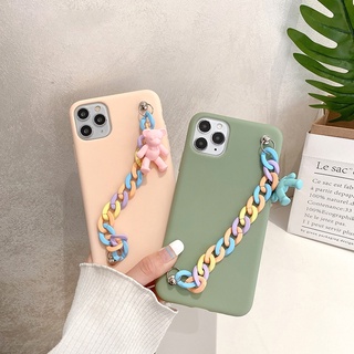 เคส Huawei Y6 Pro Y7 Prime 2019 Y6 2018 Y6P Y7P Y7A Y5P 2020 Nova 3i 7i 5T 8 เคสโทรศัพท์ + โซ่