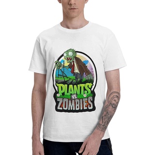 แขนสั้นcrew neck100%cotton เสื้อยืดคอวีผู้ชาย RockDSammy Plants Vs. Zombies T-Shirt Mens Crew Neck Short Sleeve Cotton