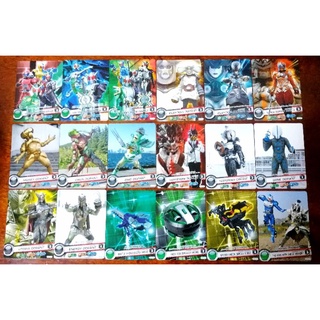 ขายแบบยกชุด!! การ์ดมดแดงมาสไรเดอร์ดับเบิล (Kamen Rider Double) ลิขสิทธิ์แท้ของ Bandai Ver.8 (Run No.127-144)