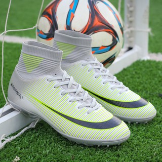 รองเท้าบูทรองเท้ากีฬาฟุตบอลขนาด 35-45 TF Mercurial Soccer Shoes Futsal Shoes