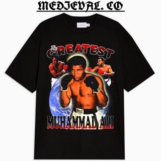 [S-5XL]Muhammad ALI เสื้อยืดลําลอง แขนสั้น พิมพ์ลาย DISTRO 24S สีดํา สําหรับผู้ชาย ผู้หญิง ผู้ใหญ่